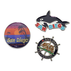 공장 사용자 정의 2D 3D 로고 금속 뉴욕시 냉장고 자석 냉장고 자석 디스플레이 기념품 용 냉장고 자석 - Product Image 3