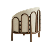 Fauteuil rayé en bois massif, style rétro nordique, élégance unique pour chambre à coucher, confort, fauteuils de salon importés de Chine
