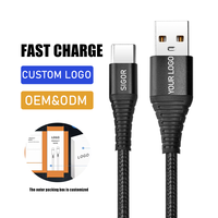Câble de charge rapide magnétique USB Type-C 3-en-1 PD 60W/100W 3A pour ordinateur, lecteur de codes-barres et plus