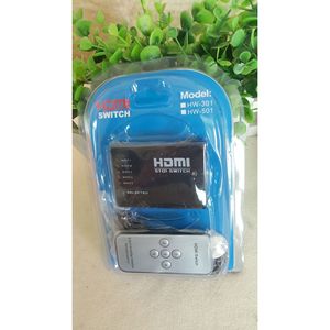 สวิตช์ HDMI 5 พอร์ต 5 เข้า 1 ออก พร้อมรีโมทคอนโทรลสำหรับอุปกรณ์วิดีโอและเสียง - Product Image 1