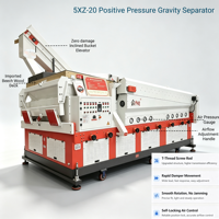 Machine de séparation de graines par gravité pour céréales, haricots, maïs, millet, sésame, sorgho, avec roulement, haute productivité, marque HELIDA