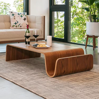 Table centrale en bois de style japonais Loft classique pour appartement Table basse scandinave pour le salon