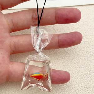 พวงกุญแจขนาดเล็กสำหรับตกแต่งตู้ปลาปลาทองขนาดเล็กน่ารักทำจากเรซินอุปกรณ์ตกแต่งของเล่นรูปสัตว์ - Product Image 3