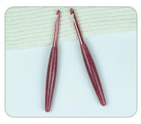 Crochets ergonomiques à manche en résine, aiguilles à crochet à tête en aluminium lisse pour débutants et artisans expérimentés en bricolage