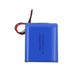 Paquete de baterías de bolsa de iones de litio comercial de larga duración 7,4 V/5000mAh personalizadas profesionalmente recargables - Product Image 1