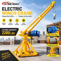 Grue électrique portable à câble, petit palan de levage 220V, pour la construction à domicile (briques et sable), palan électrique extérieur