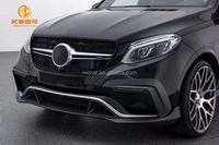 Bordure de phare antibrouillard en fibre de carbone, garniture LED, canard, séparateur de pare-chocs avant pour Mercedes Benz V167 GLE63S AMG