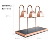 Plateau chauffant de luxe en acier inoxydable pour buffet, lampe chauffante pour aliments, plateau chauffant avec plateau chauffant en marbre pour buffet, hôtel