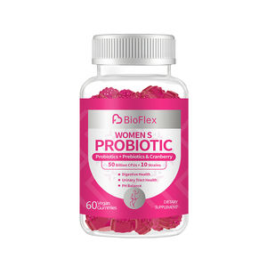 Venta al por mayor apoyo diario Vaginal, salud digestiva 50 mil millones de UFC suplemento intestinal Ph equilibrio probióticos gomitas para mujeres - Product Image 1