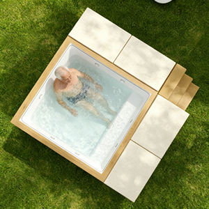 Piscina de hidromasaje de acrílico OEM ODM de tamaño personalizado con marco de madera para jardín, piscina de masaje exterior - Product Image 4