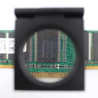 Mini loupe pliable à trois volets avec éclairage LED et échelle pour la lecture de livres, le textile, la collection, la réparation, l'outil de bijouterie
