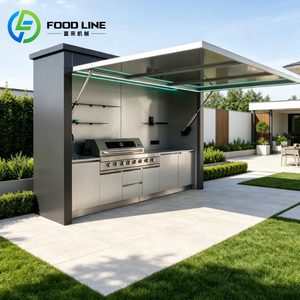 Outdoor Kitchen bar and Bench Outdoor Kitchen Built in Bbq Grill Set Stainless Steel Outdoor Kitchen Doors with <strong>Glasses</strong> - Product Image 1