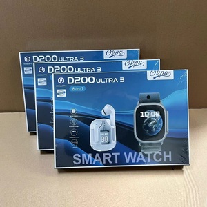 นาฬิกาอัจฉริยะ Hotsale D200 Ultra2 รุ่น <span class=keywords><strong>8</strong></span> in 1 สายรัด 49 มม. หน้าจอสัมผัสเต็มรูปแบบ นาฬิกาออกกำลังกายพร้อมหูฟังบลูทูธและเคสป้องกัน - Product Image 1