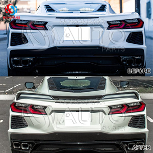 Honghang usine fibre de carbone Chevrolet <span class=keywords><strong>Corvette</strong></span> aileron arrière adapté pour Chevy <span class=keywords><strong>Corvette</strong></span> C8 2020 2021 2022 2023 2024 - Product Image 3