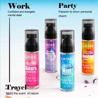 Spray parfumé personnalisé Menthe Sakura Vanille Anti-transpirant Désodorisant Inhibiteur de bactéries Parfum apaisant Brume corporelle longue durée