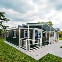Maison conteneur en acier démontable pour parcs, pergolas, tentes de toit, villas capsules, conception résistante aux tremblements de terre pour appartements et centres commerciaux