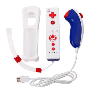 Para Nintendo <span class=keywords><strong>Wii</strong></span> Controller Motion Plus + <span class=keywords><strong>Nunchuk</strong></span> para <span class=keywords><strong>Wii</strong></span> Manette Control remoto de movimiento incorporado - Product Image 2
