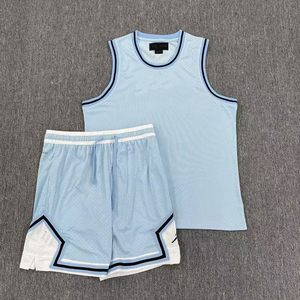Ensemble de sport décontracté pour l'entraînement de basketball : Nouveaux shorts et débardeur en mesh de style américain, séchage rapide, maillot de basketball en gros - Product Image 1