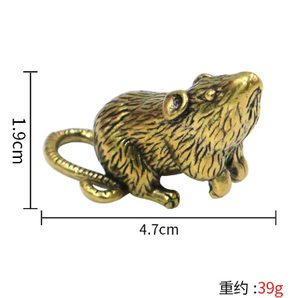 Chinese Fengshui Desk Decoration Bronze <strong>Ornaments</strong> Horse Tiger Small <strong>Antique</strong> Animal Brass <strong>Ornaments</strong> - Product Image 5