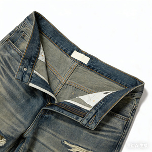 Factory Custom Zwarte Heren Denim <span class=keywords><strong>Jeans</strong></span> Rechte Baggy <span class=keywords><strong>Jeans</strong></span> Denim Broeken voor Heren Relax Fit Gescheurde Verweerde <span class=keywords><strong>Jeans</strong></span> Heren - Product Image 6