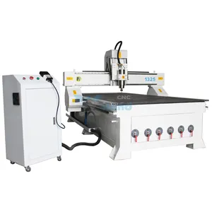 Tuyệt vời nhất cửa gỗ thiết kế CNC Router 1325 gỗ khắc MDF tủ làm máy khắc với máy bơm không khí chân không bảng