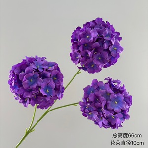 Flores Artificiales Pingping, Hortensia Miniatura de 3 Cabezas, Flor de Seda para Decoración de Bodas y Hogar - Product Image 3