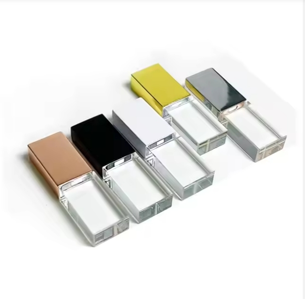 Custom Logo Crystal USB Flash Drive 32GB/64GB Wedding Pen with Box USB 2.0 Interface for Photography Gift
