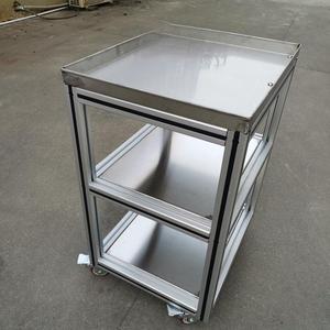 Mobile Tool Alloy Trolley Aluminum Profile Push <strong>Cart</strong> Flat <strong>Cart</strong> Assembly - Product Image 3