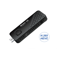 Pologne italie DVB-T2 tv tuner DVB T2 MINI DONGLE HEVC set top box décodeur TV Stick set top box