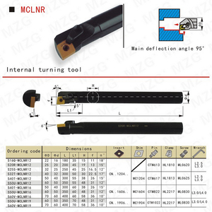 Токарный станок с ЧПУ Maifix MCLNR, резак, Расточная штанга, держатель инструмента для внутренней обточки, вставка <span class=keywords><strong>CNMG</strong></span> - Product Image 6