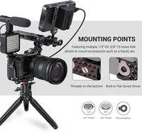 Pour SmallRig A6600 pour Sony DSLR Cage accessoire pour Photo Studio tire chaussure froide et Arri trous de localisation trépied Compatible 2493