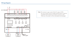 Unidad de relé de 4 canales DH4 con control inalámbrico 4CH * 16A Certificado DALI/<span class=keywords><strong>DMX</strong></span> ROHS para control de iluminación - Product Image 6