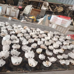 新品到着4-5cmクリスタル工芸品,自然クリアクォーツクリスタルクラスター彫刻ハリネズミの像を販売 - Product Image 6