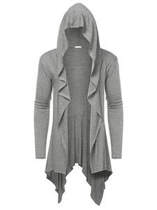 Chaqueta con Capucha Retro de Halloween de Alta Calidad, Cárdigan Largo, Chal Plisado, Abrigo Medieval Renacentista para Cosplay para Hombre - Product Image 4