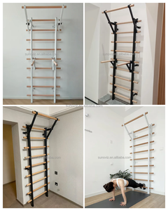 Estructura de Escalada de Madera Maciza para Montar en la Pared, Ahorra Espacio, Escalera Sueca, Ideal para Ejercicio Familiar y Terapia Física - Product Image 3