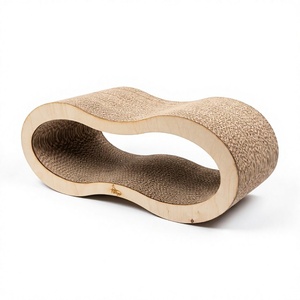 Rascador para Gatos de Cartón, Forma de Ocho, Talla M, con Hierba Gatera - Product Image 1