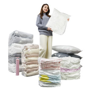 Bolsas de Almacenamiento al Vacío con Compresión, Ahorro de Espacio, con Logotipo Personalizado, Bolsa de Plástico para Ropa y Ropa de Cama, Organizador de Armario - Product Image 1