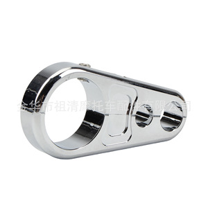 Zuqing Brake Line Clamp 25mm Electroplated For Harley Davidson Motorcycle Handlebar Accessories - Product Image 1