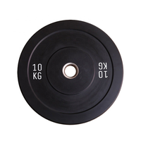 Vente en gros usine : Ensemble de disques de poids en caoutchouc noir de 20 kg pour usage commercial, musculation et fitness