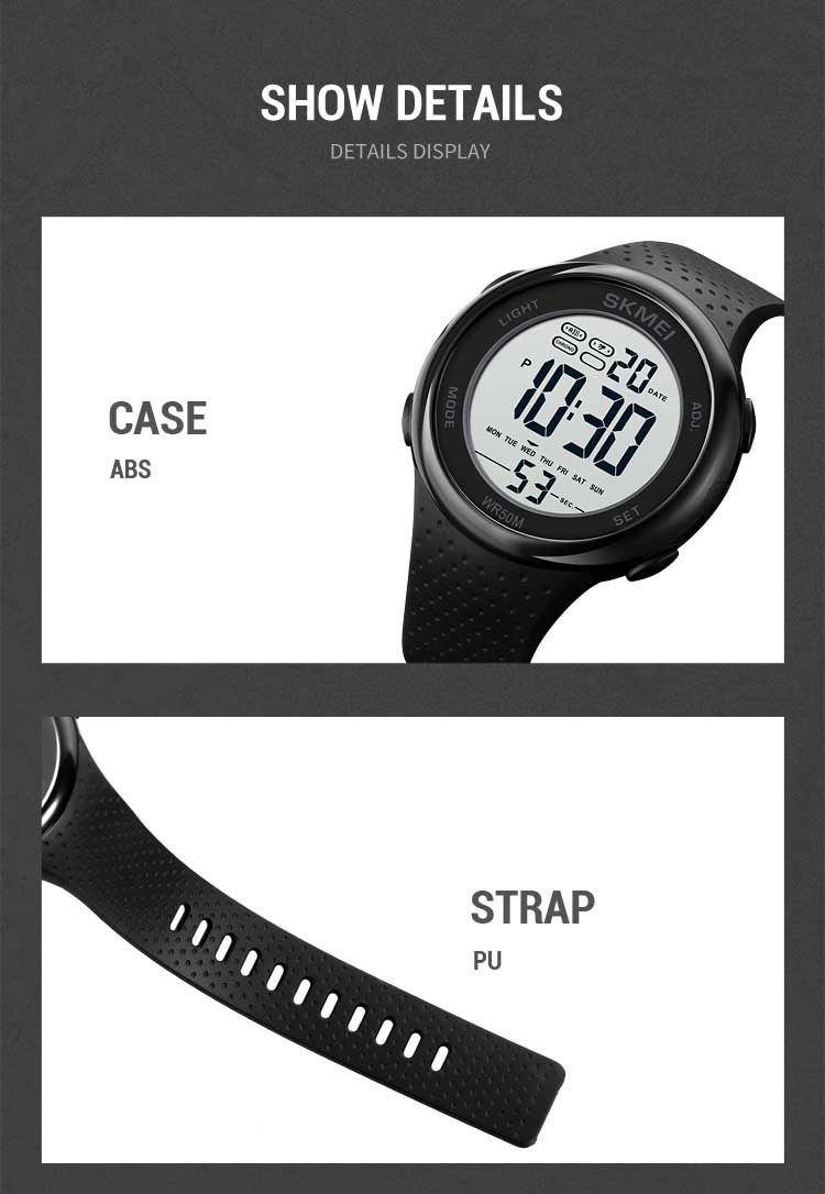 Skmei 1856 оптовая продажа черные цифровые часы для мальчиков оригинальный силиконовый ремешок водонепроницаемые многофункциональные Простые Спортивные Наручные Часы