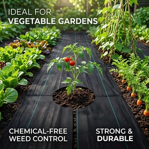 <span class=keywords><strong>Malla</strong></span> antihierbas para cubrir el suelo, tela paisajística de PE, rollo de plástico agrícola para control de malezas, servicio de corte de mantillo - Product Image 5