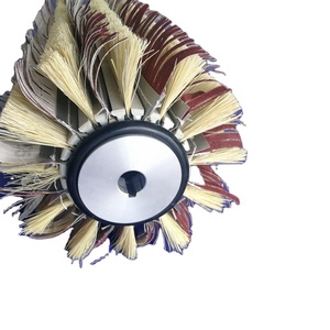 <span class=keywords><strong>Brosse</strong></span> de polissage de papier de verre de sisal de rouleaux industriels de 200mm pour le travail du bois - Product Image 1
