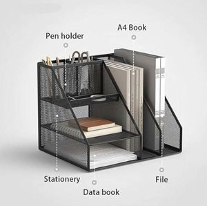 Mesh Metal 7 Compartments Office Desk <b>Organizer</b> Desk Sets <b>File</b> <b>Organizer</b> Metal Mesh <b>File</b> <b>Organizer</b> - Product Image 2