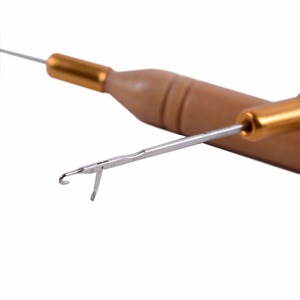 12 Pcs Aiguille Enfileur Tirant Crochet Microring Cheveux Extension Outils pour Tinsel Cheveux Extension, Plume et Dreads <span class=keywords><strong>Installation</strong></span> - Product Image 6