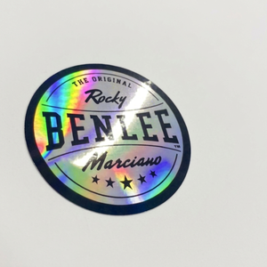 Étiquettes autocollantes holographiques en vinyle imperméables personnalisées avec logo, prix usine - Product Image 1