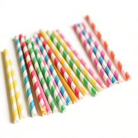 Pailles en papier télescopiques entièrement biodégradables de 12 mm et 6 mm pour boissons, en gros, pour emballage en boîte