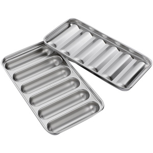 304 Stainless Steel <b>Sausage</b> Mold Rectangular And Circular For Grilled Hot Dog Baby Food DIY Molds Dishwasher Safe - Product Image 3