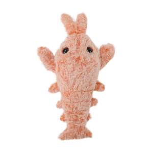 Petdom USB elektrikli atlama kedi oyuncak karides hareketli simülasyon istakoz elektronik peluş oyuncaklar için Pet köpek kedi dolması hayvan oyuncak - Product Image 6