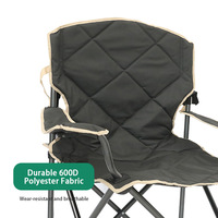 Chaise de Camping en métal pliable et surdimensionnée, Portable, de luxe, personnalisée, pour pique-nique