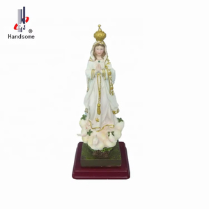 Statua della Madonna della Grazia da 5 Pollici, Vergine Maria Cattolica, Figurina Religiosa Dipinta a Mano in Resina Resistente - Product Image 2